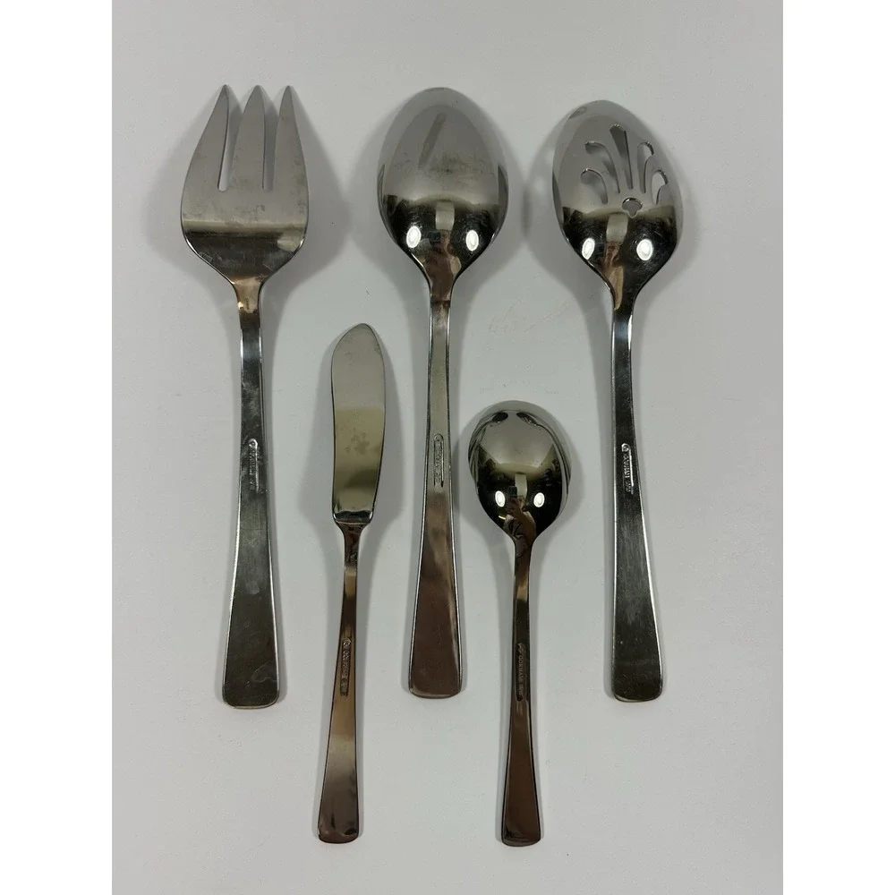 Gorham Lady Anne Signature Serving Spoons Meat Fork Sugar Spoon Condiment Knife